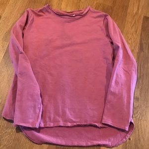 Pink long sleeved T-shirt